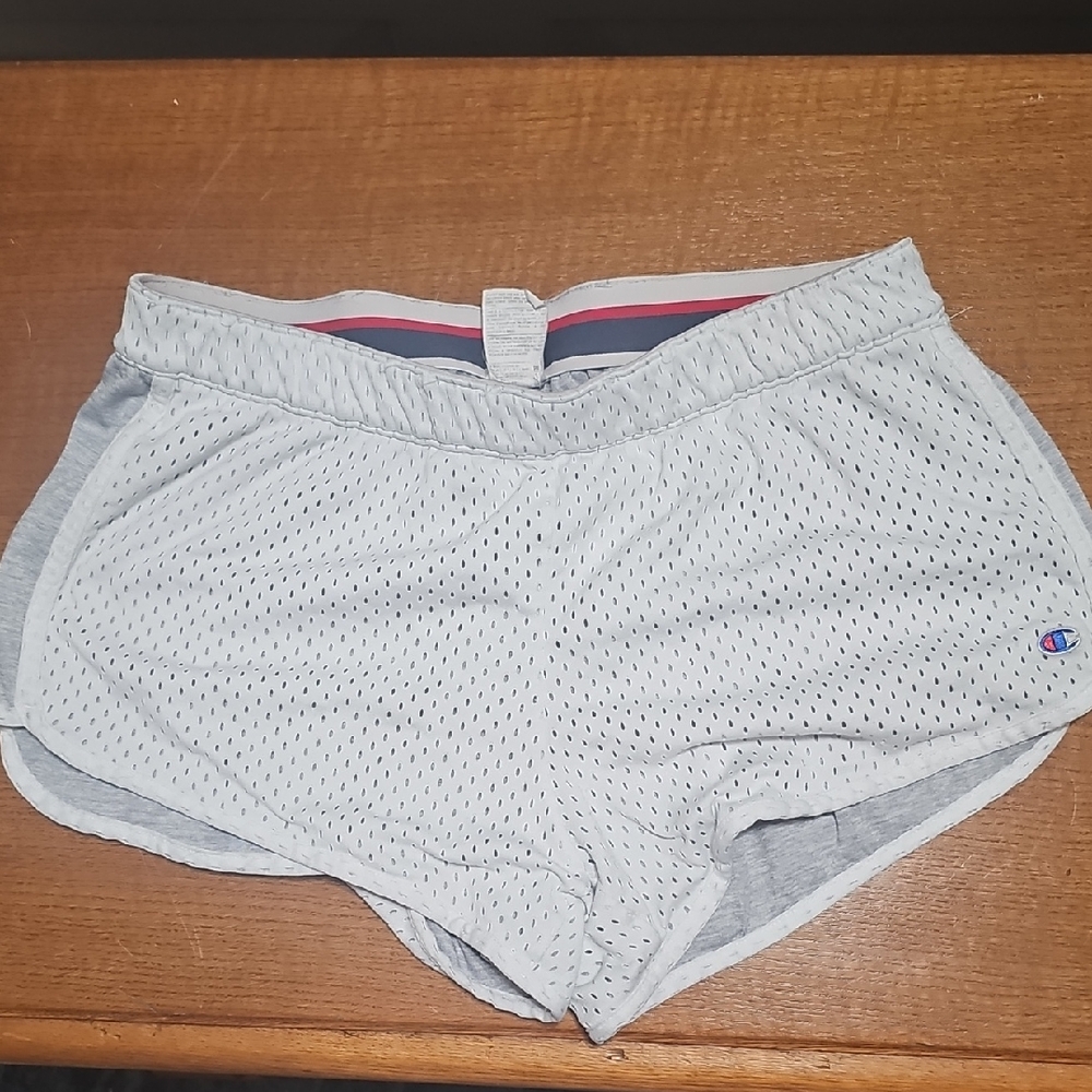 Champion Gray Athletic Shorts Lightweight Performance